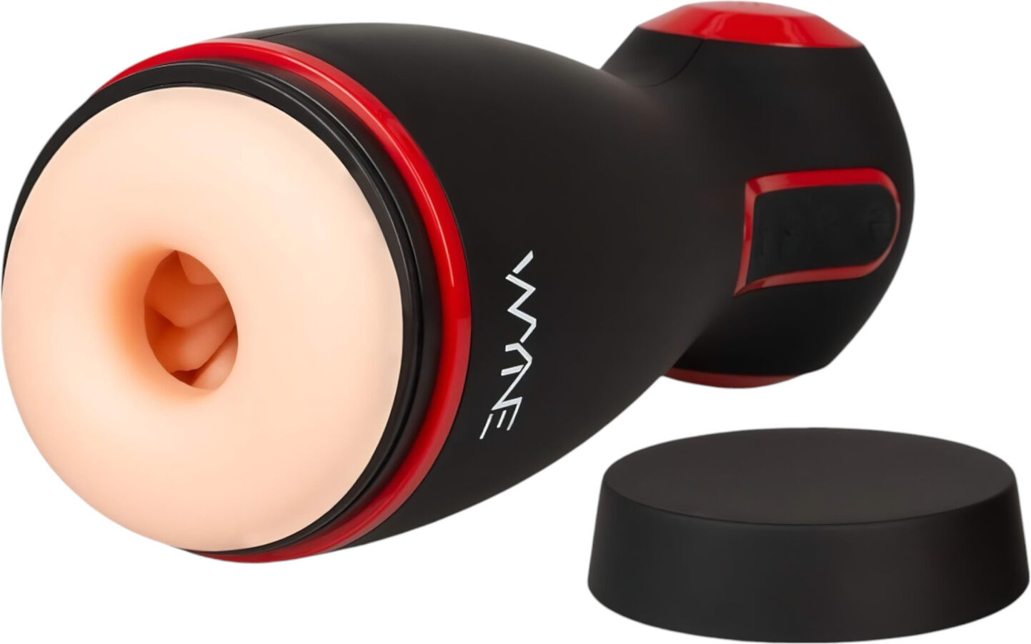 WYNE 06 - Black Rechargeable Vibrating & Suction Male Pleasure Device