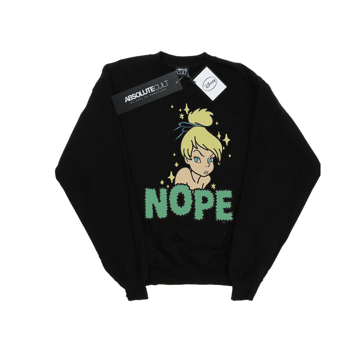 Disney Heren Tinker Bell Nope Sweatshirt (Zwart)