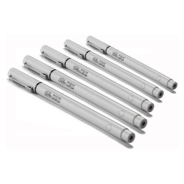 Winsor & Newton Graphic Marker fineliner black 5pcs ass. set (5x) (884955060773)