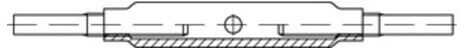 DIN 147 Spannschlösser Stahl SP AE M 24 galvanisch v ; Industrial Quality Supplies (014780140240000)