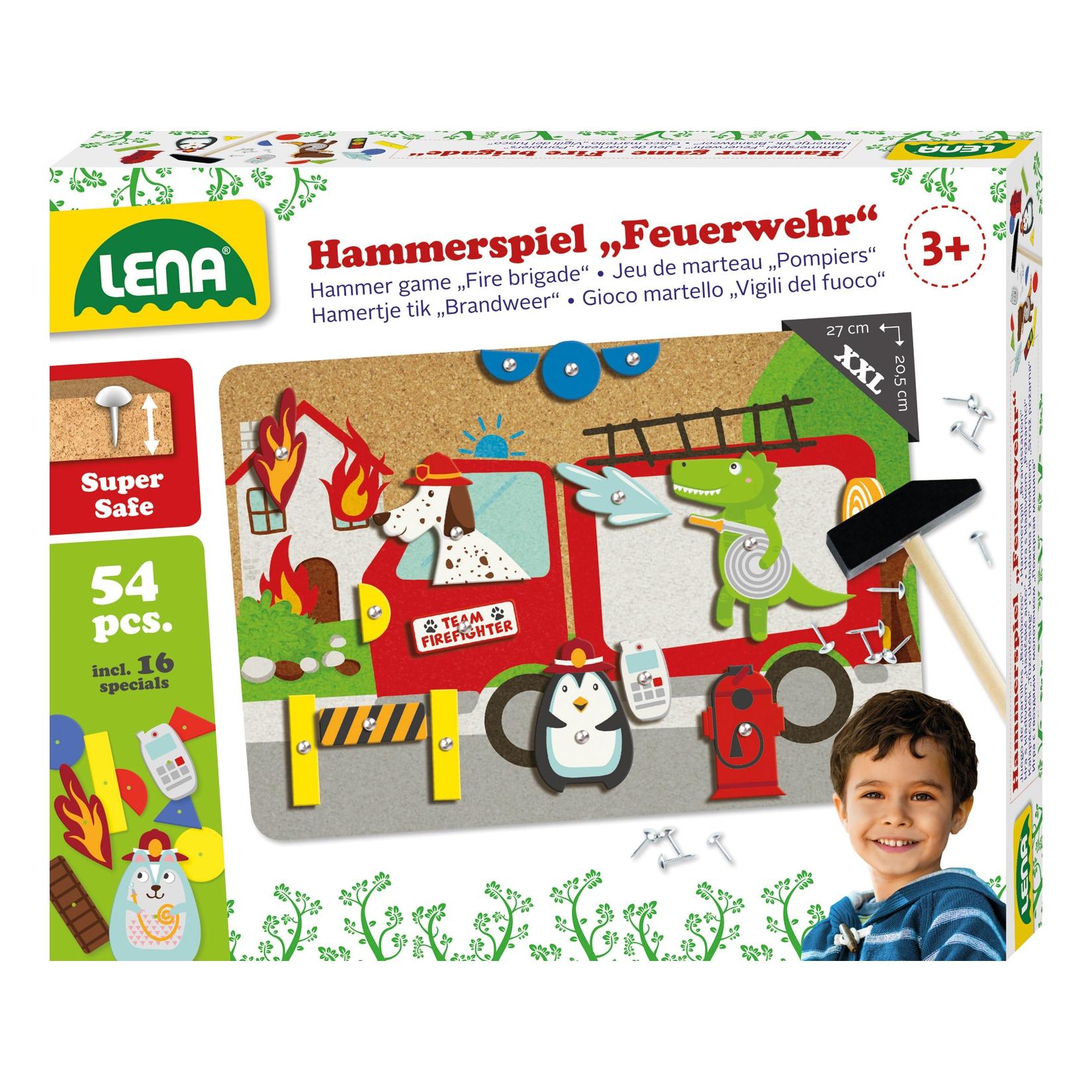 Hammerspiel Feuerwehr, Faltschachtel