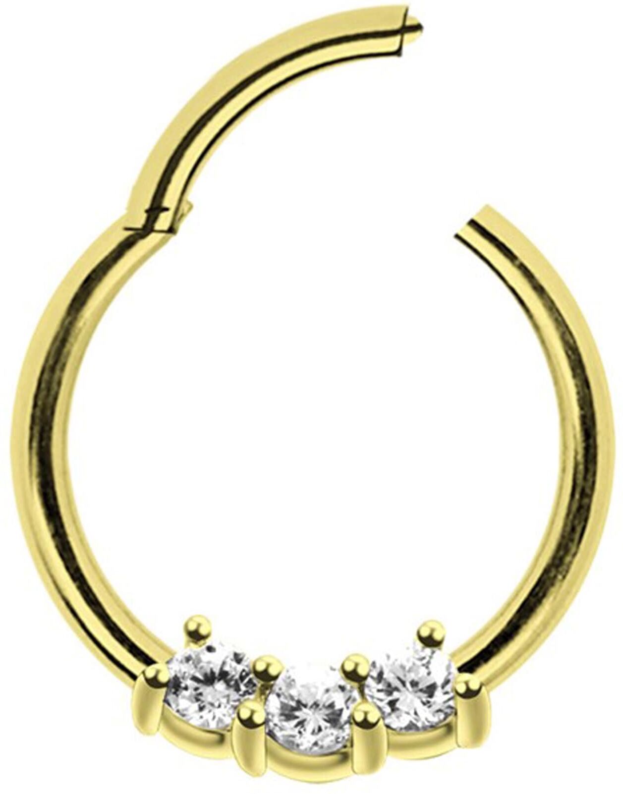 Nasenpiercing ADELIA´S "Piercing  Nasenpiercing", gold, Piercings, Damen, Chirurgiestahl, Nasenpiercing