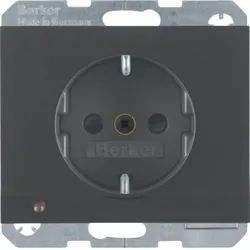 Berker SCHUKO-Steckdose anth/ma 41097006