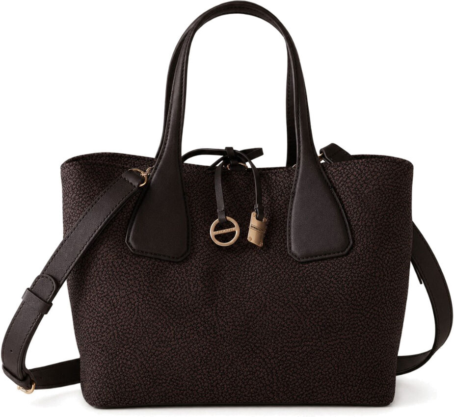BORBONESE BORSA BAULETTO MEDIUM donna cioccolato 91010215AH1219 TU
