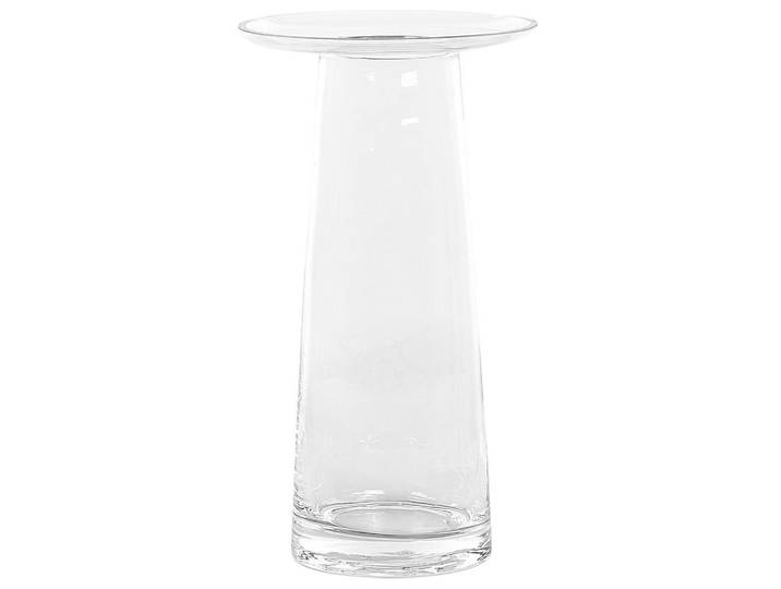Beliani Blumenvase Glas transparent Manna, Transparent, 26 cm, Dekoration, Vasen, Glasvasen