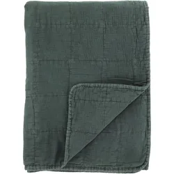 Chic Antique Aix Vintage Quilt, 180 x 130 cm, forest green
