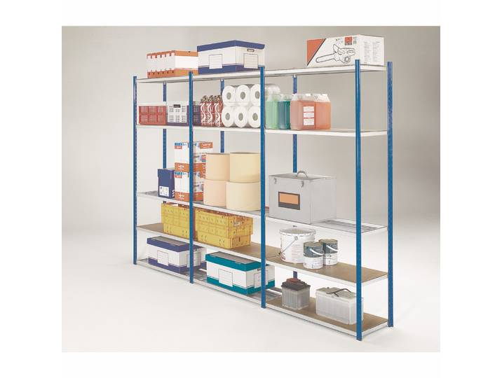 Rayonnage industriel Compétition - Polyvalent - P. 40 cm - Elément Suivant - Bleu