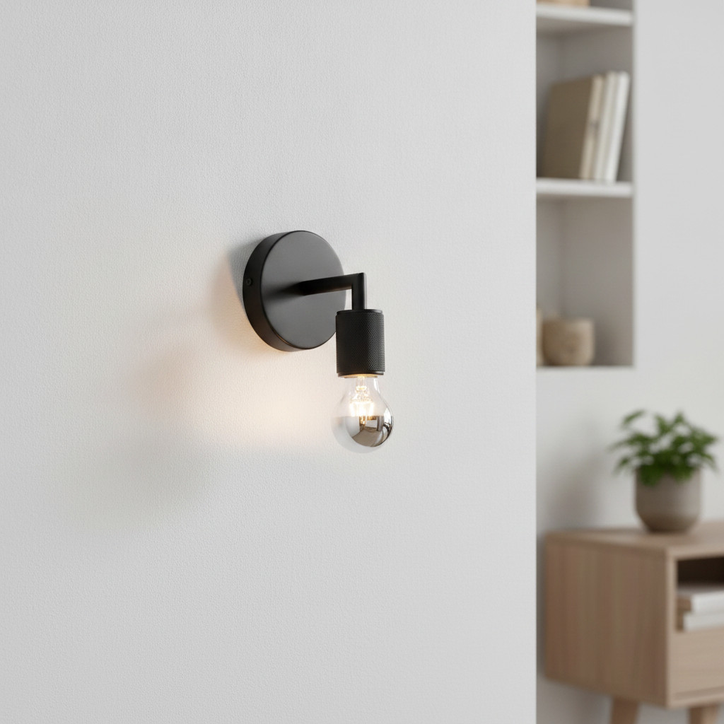 Nova Luce Wandlamp Royal Lyora - Zwart - Minimalistisch design