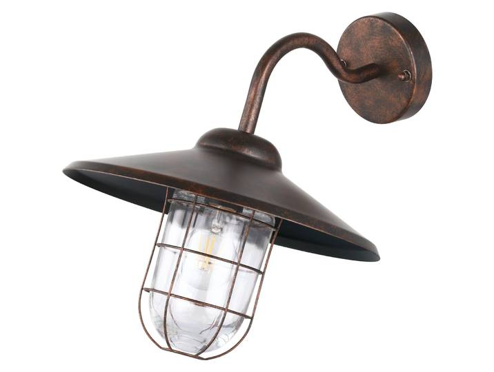 Wandlampe aussen Melgoa kupferfarben-antik B 38 cm IP44 - Wandlampe aussen
