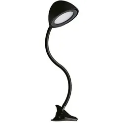 Schreibtischlampe mit Clips RONI LED BLACK CLIP IDEUS 02877