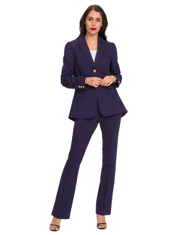 Heine 2tlg. Outfit in Dunkelblau - 38