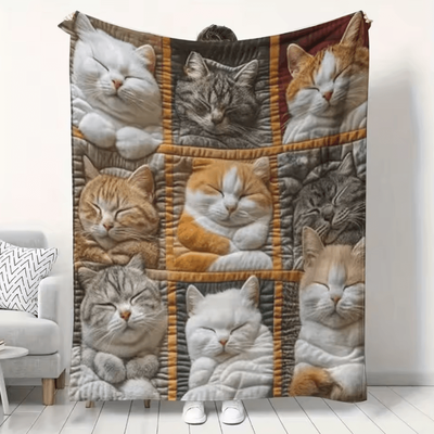 Inspire Curations Vintage Patchwork Dinosaur Flannel Throw Blanket 8 150x200cm