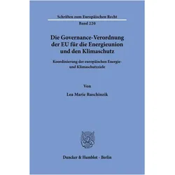 Ruschinzik:Die Governance-Verordnung de, Fachbücher von Lea Marie Ruschinzik
