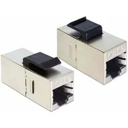 Delock Keystone Module RJ45 jack > RJ45 jack Cat.6 compact (Keystone Modul), Zubehör Netzwerk