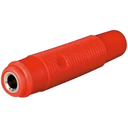 Bananenkupplung, 4mm, trittfest - Farbe: rot