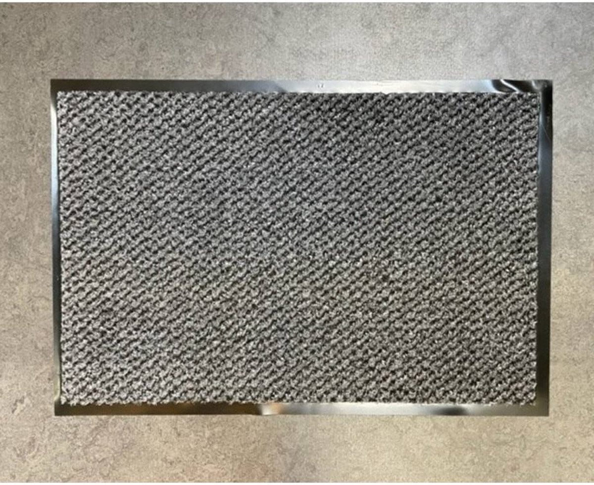 Benson Deurmat Antraciet Kunststof Anti slip 60 x 40 cm voor Binnen