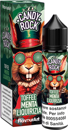 Flavourart Toffee Menta Liquirizia Candy Rock Liquido Shot 20ml