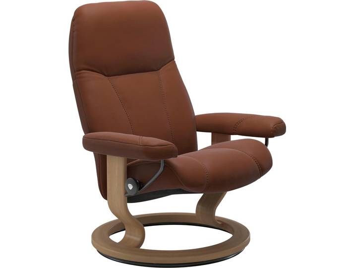 Relaxsessel, Leder BATICK & PALOMA, Bronze, 85×100×77 cm, Drehfunktion & Gleitsystem, Stressless