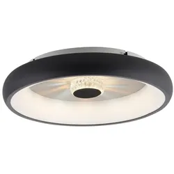 JUST LIGHT. LED-Deckenleuchte Vertigo Alu, Eisen, Stahl & Metall Schwarz