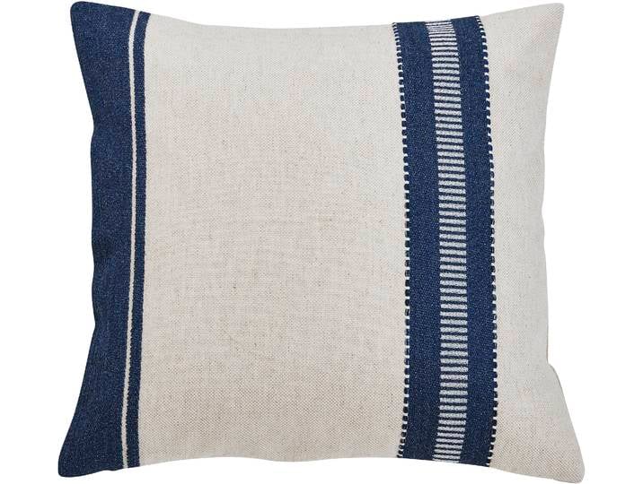 Dekokissen DONE. Beach Mood , bunt (beige, blau), B:45cm L:45cm, Baumwolle, Leinen, Polyacryl, Polyester, Dekokissen_Sitzkissen_Kissenhüllen, Dekokissen, Kissenhülle für ein natürliches Wohngefühl