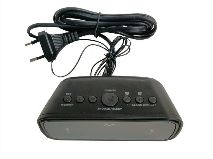Majestic Radio Sveglia Digitale Con Doppio Allarme Rs 166-nero