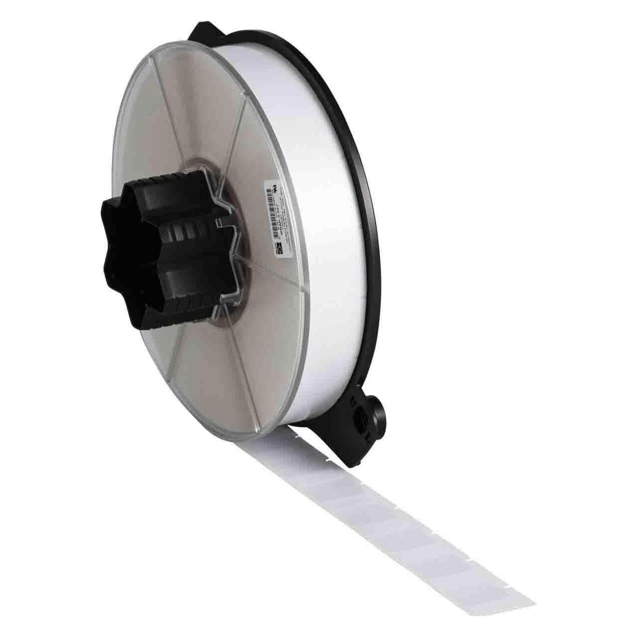 Brady WRAP-3-427, Vinyl, matt, Weiss/Transparent, 25.40 x 12.70(31.75) mm, selbstlaminierend, perma (WRAP-3-427)