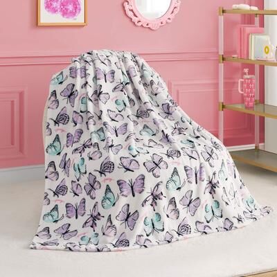 "Juicy Couture 50""x70"" Plush Kids Throw Blankets"