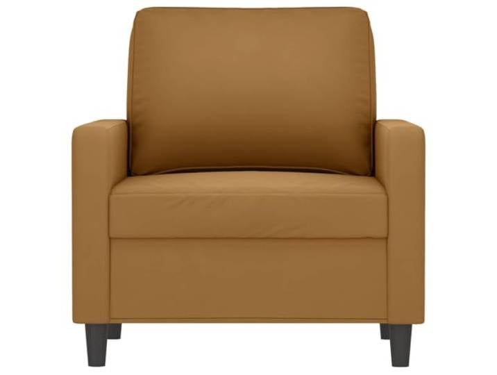 KTHLBRH Brauner Sessel 60 cm Samt Gestell aus Metall, Füllung aus Schaumstoff, Kapazität 110 kg, für Wohnzimmer