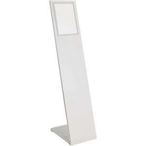 Böttcher-AG Infoständer Planar aus Stahl, weiß, A4, 128 cm Höhe