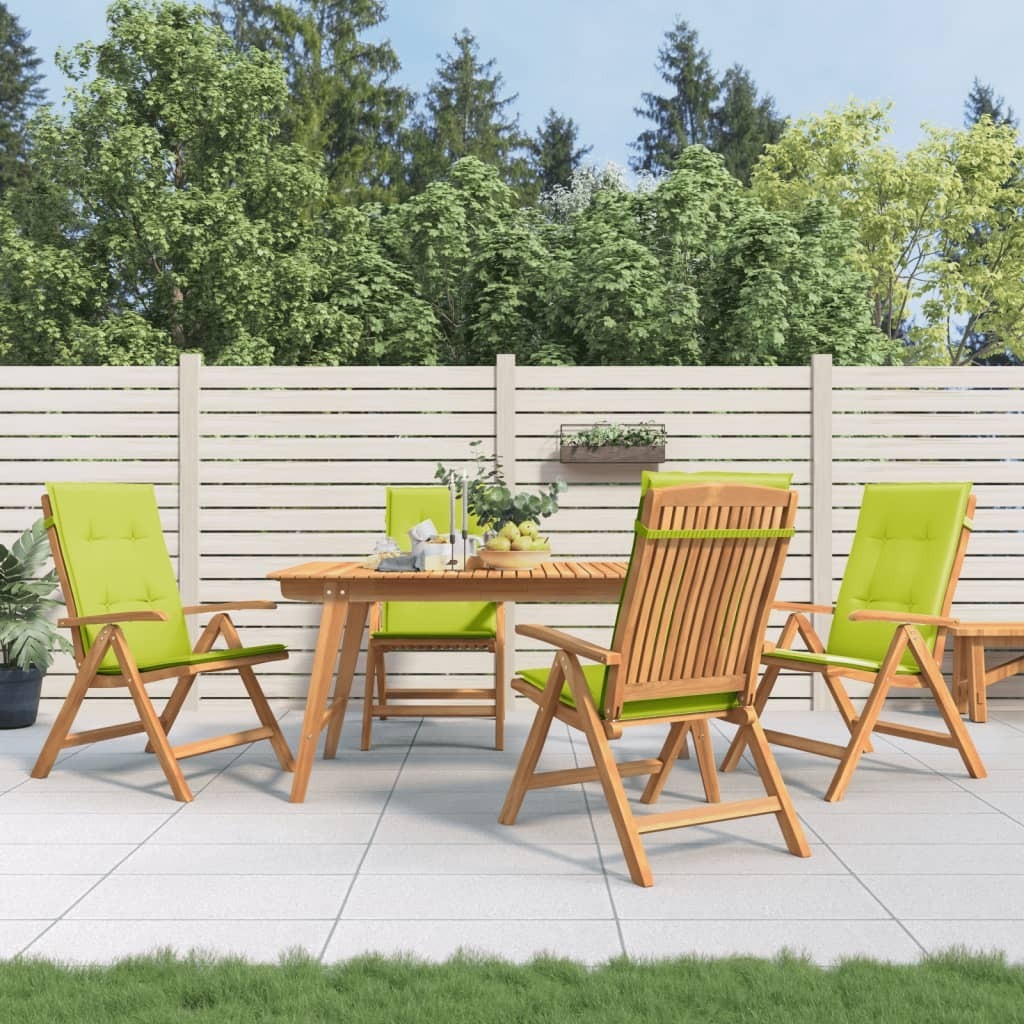 Maison Exclusive - Verstellbare Klappstühle mit Kissen, 4-teilig, Massivholz Teak