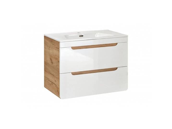 Ensemble meuble vasque encastrée - 80 cm - Archipel White