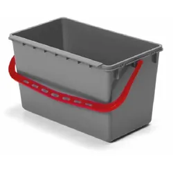Numatic 22-Liter Eimer grau mit farbcodiertem Henkel (rot)