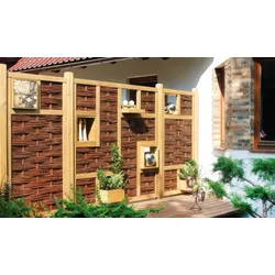 Futterhaus Warschau – Futterhaus aus Kiefer, braun – Futterstelle als Vogelhaus – Futterplatz für Vögel im Garten und Terrasse