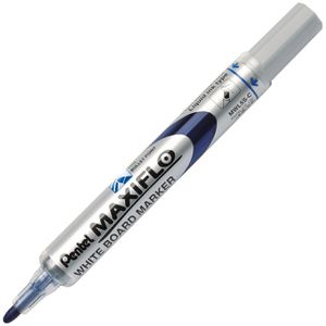 Pentel Whiteboardmarker Maxiflo S, blau, Rundspitze, Strichbreite 2mm, abwischbar