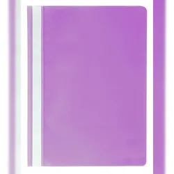 Exacompta 449218B 25x Schnellhefter mit Beschriftungsstreifen aus PP, für Format DIN A4, farbig sortiert - Violett