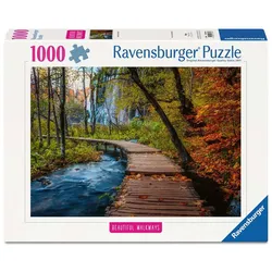Ravensburger Puzzle - Erwachsenenpuzzle 1000 Teile - Herbstlicher Waldweg