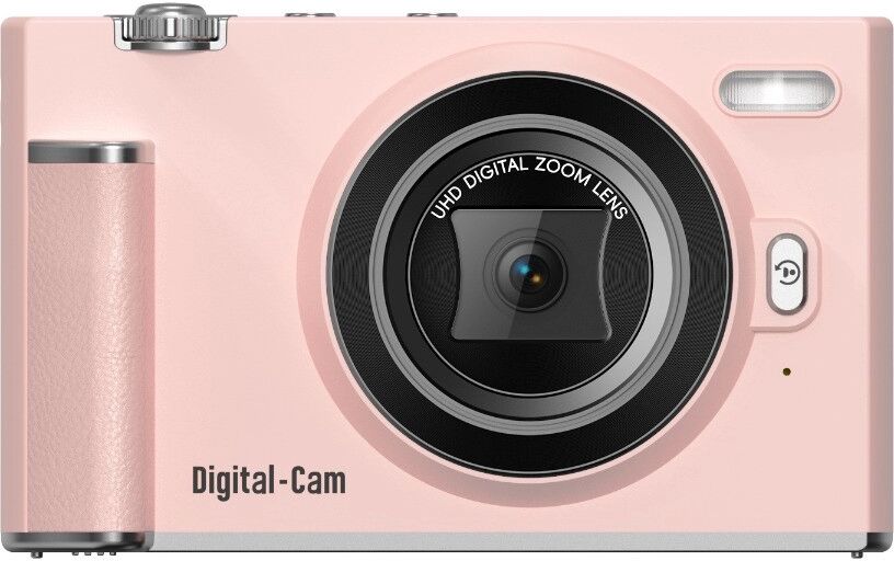 INF Appareil photo à écran pivotant 2.8-inch IPS tactile, 8 millions de pixels, vidéo 2.7K et photos 56M Rose
