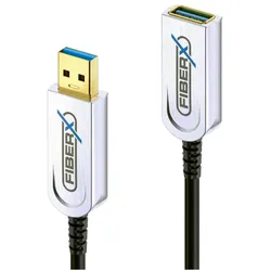 Purelink FiberX Series - USB 3.1 Glasfaser Verlängerungskabel - 25m (USB 3.2 Gen 1, USB 3.2 Gen 2, 4.50 W), USB Kabel