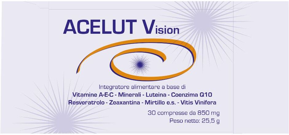 QUALITY FARMAC Srl Acelut Vision 30 Compresse - Integratore per la Salute Oculare