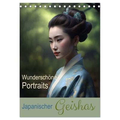 Wunderschöne Portraits Japanischer Geishas (Tischkalender 2027 DIN A5 hoch), CALVENDO Monatskalender