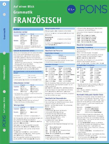 Krystelle Jambon - PONS Grammatik auf einen Blick. Französisch - Preis vom 10.10.2026 11:48:34 h