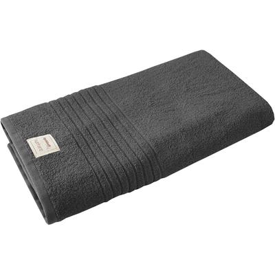 Badetuch DYCKHOFF "Nature", grau (anthrazit), B:70cm L:200cm, Frottier, Obermaterial: 100% Baumwolle, Handtücher, Badetuch