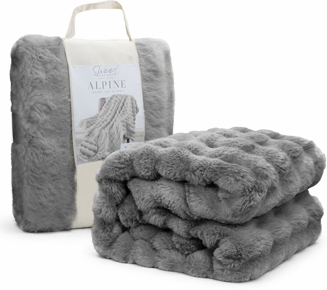 Sweet Dreams Throw Blanket Black 200cm x 150cm