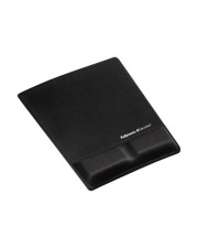 Fellowes Wrist Support Mauspad mit Handgelenkpolsterkissen Schwarz (9181201)