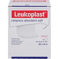 Leukoplast Compress Absorbent Soft Steril 10x10cm 25 ST
