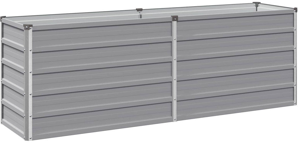 Rio Outdoor Raised Garden Bed Grey 55cm H x 160cm W x 40cm D