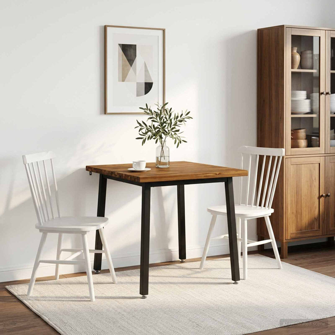 Borough Wharf Acacia Dining Table Natural / Brown 75cm H x 120cm W x 80cm D