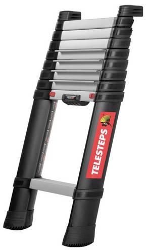 Telesteps 115463 Aluminium, eloxiert Stufen-Teleskopleiter Arbeitshöhe (max.): 3800mm