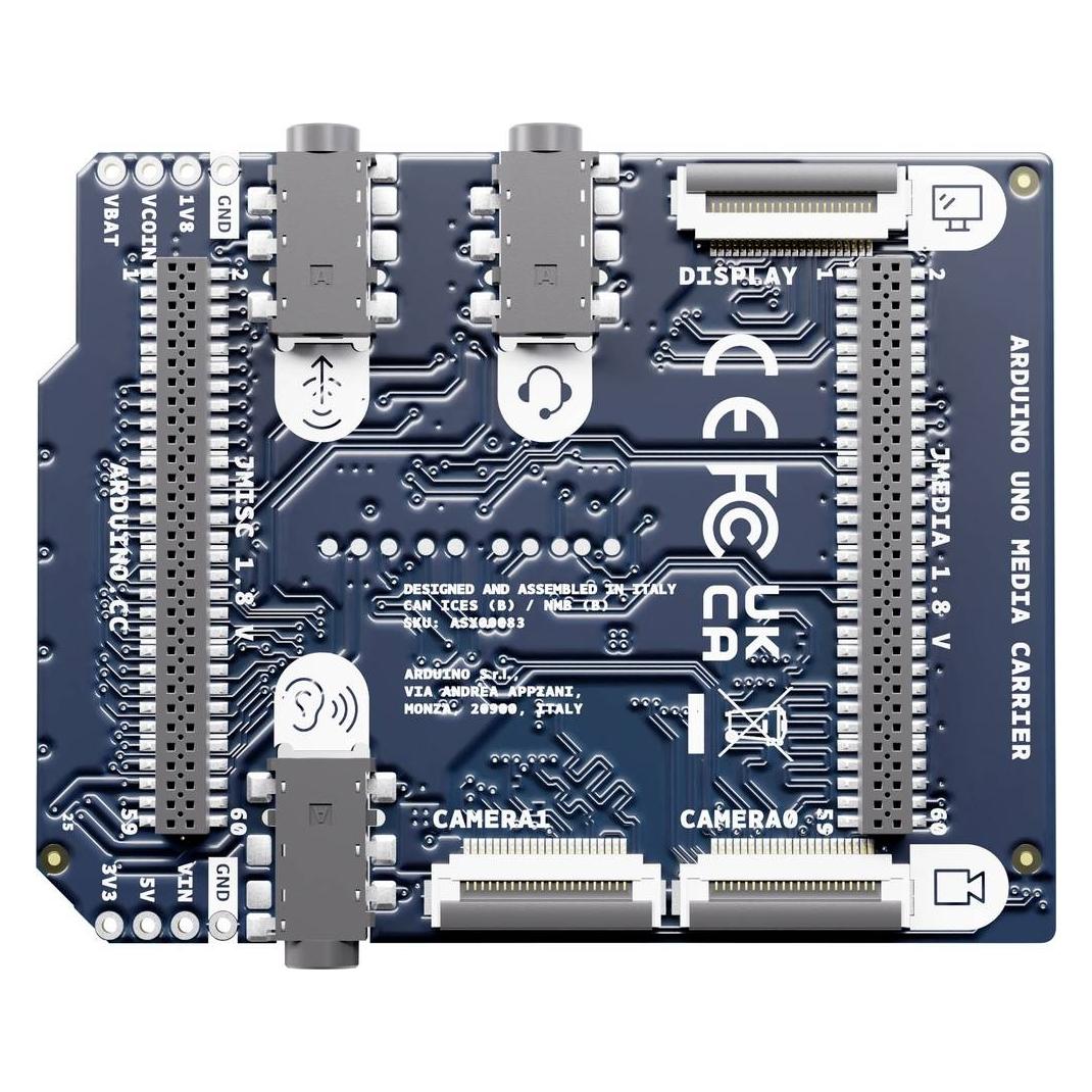 Arduino UNO Media Carrier Development board (ASX00083)