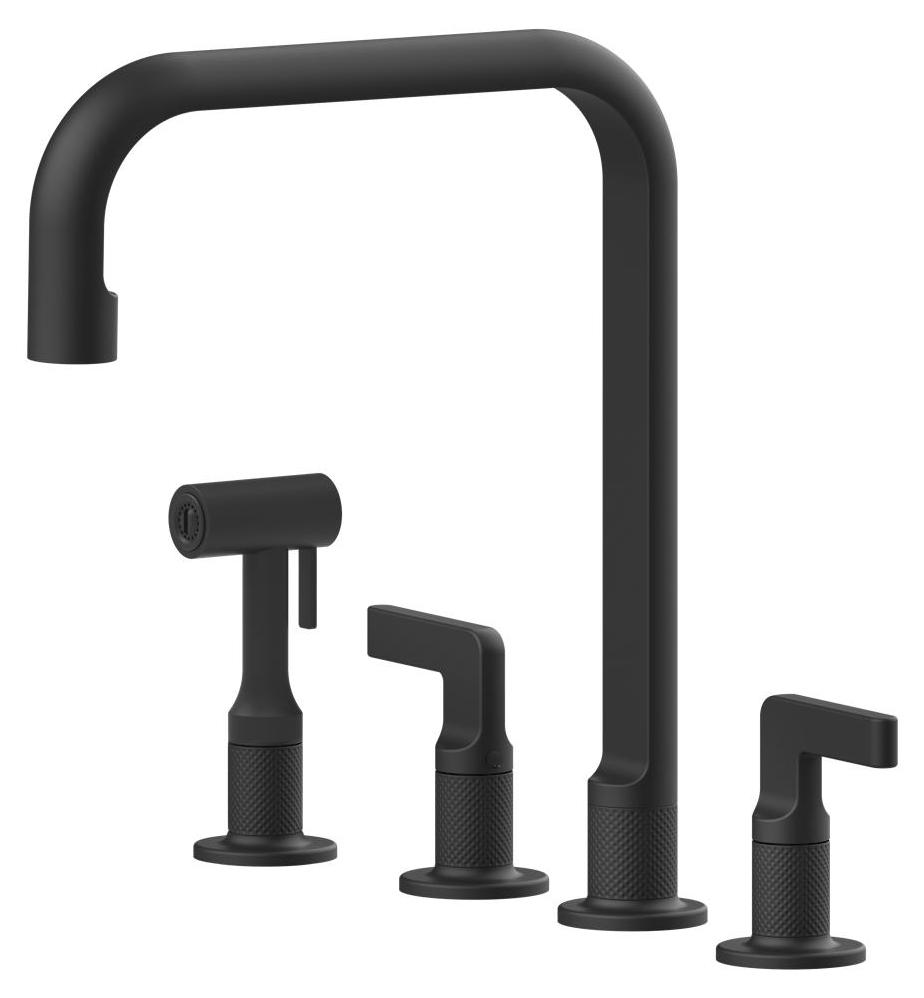Gessi 58703, Herunterziehen, Schwarz, Drehventile, Doppel, 3/8", 120°